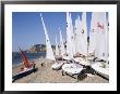 Laser Dinghies, Sidmouth, Devon, England, United Kingdom by Cyndy Black Limited Edition Print