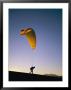 A Person Paraglides At Shiva Crater by Kate Thompson Limited Edition Print