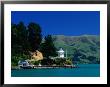 Lighthouse And Pier On Akaroa Harbour Akaroa, Canterbury, New Zealand by Barnett Ross Limited Edition Print