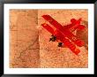 Map And Red Plane by Silvestre Machado Limited Edition Print
