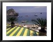 View Of Mazzaro Beach From Restaurant, Taormina, Sicily, Italy by Connie Ricca Limited Edition Print
