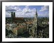 An Aerial View Of The Town Hall And The Marienplatz In Munich by Taylor S. Kennedy Limited Edition Print