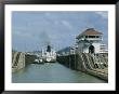 Tugboat Guiding Ship Through A Lock, Panama Canal by James P. Blair Limited Edition Print