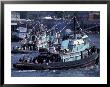 Tugboats Parade Of The Seattle Maritime Festival, Elliott Bay, Washington, Usa by William Sutton Limited Edition Print