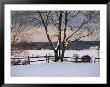 Pastoral View Of A Farm Covered In Snow by Raymond Gehman Limited Edition Print