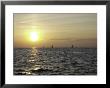 Sailboats With Sunset by Michael Brown Limited Edition Pricing Art Print