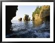 The Tide Flows Past Rock Formations In Rocks Provincial Park, Bay Of Fundy, New Brunswick, Canada by James P. Blair Limited Edition Print