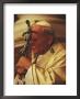 Pope John Paul Ii Prays With A Bishop's Crosier Pressed To His Brow by James L. Stanfield Limited Edition Print
