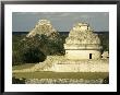 Mayan Observatory And The Great Pyramid Beyond, Chichen Itza, Unesco World Heritage Site, Mexico by Christopher Rennie Limited Edition Print