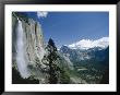 Upper Yosemite Falls Cascades Down The Sheer Granite Walls Of Yosemite Valley by Robert Francis Limited Edition Print
