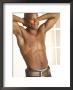 African-American Man Smiling With No Shirt by Jim Mcguire Limited Edition Pricing Art Print