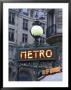 Metro Signage In Paris, France by Bill Bachmann Limited Edition Print