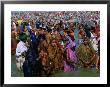 Hindu Pilgrims Bathing In River At Kumba Mela Festival, Allahabad, India by Paul Beinssen Limited Edition Print