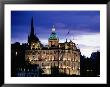 The Bank Of Scotland Illuminated At Night, Edinburgh, United Kingdom, Scotland by Jonathan Smith Limited Edition Print