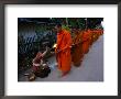 Monks Collecting Alms In Morning, Luang Prabang, Laos by Kraig Lieb Limited Edition Print