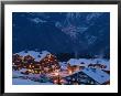 View Of Town And Le Croisette Area, Courchevel 1850, French Alps, Savoie, France by Walter Bibikow Limited Edition Print