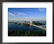 Seto-Ohashi Bridge Over Inland Sea To Shikoku, Washuzan, Japan by Martin Moos Limited Edition Print