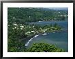 View From Above Of A Volcanic Beach And Tahitian Town by Todd Gipstein Limited Edition Print
