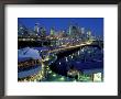Waterfront View At Night, Washington, Usa by William Sutton Limited Edition Print