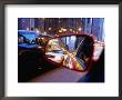City Traffic Reflected In A Car Side Mirror, Chicago, Illinois, Usa by Ray Laskowitz Limited Edition Print