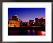 Des Moine River With Skyline At Night, Des Moine, United States Of America by Richard Cummins Limited Edition Pricing Art Print