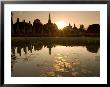 Sukhothai Ruins And Sunset Reflected In Lotus Pond, Thailand by Gavriel Jecan Limited Edition Print
