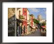 Cobbled Street Lined With Colourful Houses, Mostar, Bosnia And Herzegovina by Gavin Hellier Limited Edition Print