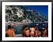 Children At Port, Spiaggia Grande, Positano, Italy by Dallas Stribley Limited Edition Pricing Art Print