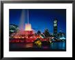 Skyline And Buckingham Fountain At Dusk by James Blank Limited Edition Pricing Art Print