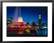 Skyline And Buckingham Fountain At Dusk by James Blank Limited Edition Print