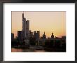 City Skyline At Sunset, Frankfurt Am Main, Germany by Roy Rainford Limited Edition Print