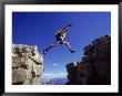 Hiker Jumping, High Uintas, Ut by Cheyenne Rouse Limited Edition Print