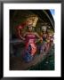 Young Rejang Dancers Circle Pavilion Accompanied By Traditonal Gamelan Ganbang, Indonesia by Adams Gregory Limited Edition Print