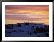 Sunset Sky Over Snowy Hills Cast In Shadow by Raymond Gehman Limited Edition Print