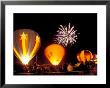 Fireworks During Night Glow Event, 30Th Annual Walla Walla Hot Air Balloon Stampede, Washington by Brent Bergherm Limited Edition Print
