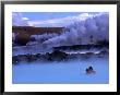 Couple In Blue Lagoon Hot Spring Bathing Pool, Reykjavik, Iceland by Anders Blomqvist Limited Edition Print