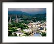 Overhead Of Town With Surrounding Hills, Clifden, Ireland by Richard Cummins Limited Edition Print