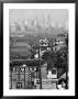 Lower Manhattan And Ferry Docks With Aid Of A Telephoto Lens Over The Rooftops In Staten Island by Andreas Feininger Limited Edition Print