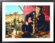 Arab Shepherd Smoking His Hookah As He Relaxes In A Roadside Tea Tent by Carlo Bavagnoli Limited Edition Print