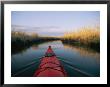 The Bow Of A Kayak Leads The Way Through A Marsh Channel by Skip Brown Limited Edition Print