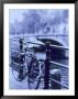Bicycle On Rail By Canal, Amsterdam, Netherlands by Walter Bibikow Limited Edition Print
