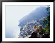Couple Reading Guidebook On Lookout Above Town, Positano, Italy by Philip & Karen Smith Limited Edition Print
