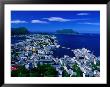 Town Buildings And Surrounding Water From Aksla, Alesund, Norway by Anders Blomqvist Limited Edition Print