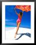 Woman Running On Pristine Beach, Caribbean by Greg Johnston Limited Edition Print