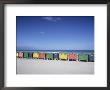Colourful Beach Huts In Muizenberg, Cape Town, Cape Peninsula, South Africa, Africa by Gavin Hellier Limited Edition Print