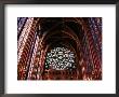 Rose Window In Upper Chapel Of Saint Chapelle, Paris, France by Martin Moos Limited Edition Print