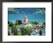 View Of Spiez Over Lake Thun, Swiss Lakes, Switzerland by Simon Harris Limited Edition Print