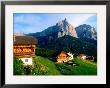 Farm Buildings With Sciliar Mountains, Castelrotta, Trentino-Alto-Adige, Italy by John Elk Iii Limited Edition Print