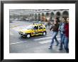 Pedestrians And Traffic, Plaza De Armas, Arequipa, Peru by Brent Winebrenner Limited Edition Print
