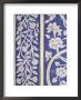 Abstract Or Stylized Floral Motif, Chalk Blue And White Painted Mahal, The City Palace by John Henry Claude Wilson Limited Edition Print